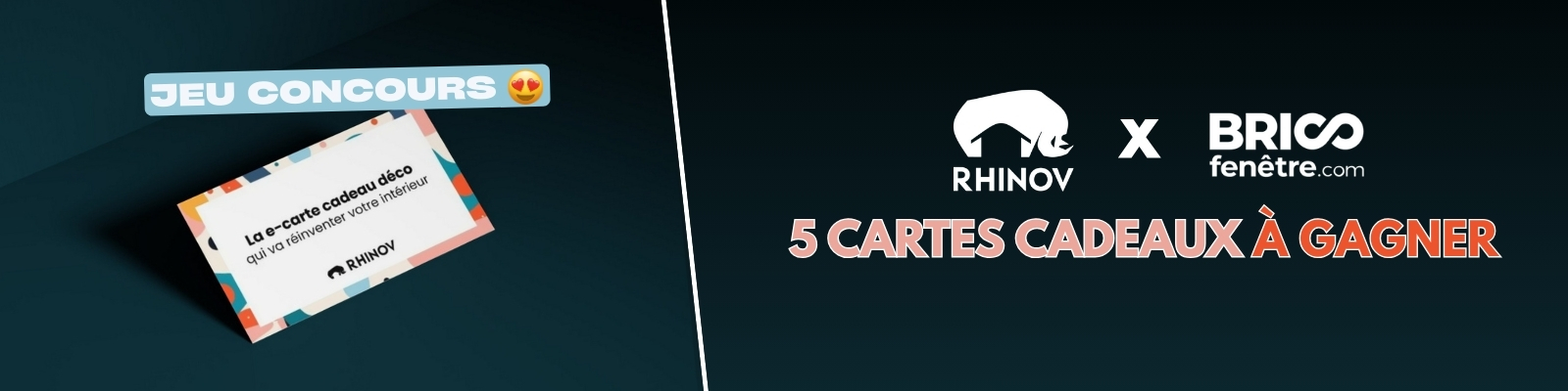 Jeu concours anniversaire : tentez de gagner une carte cadeau Rhinov d'une valeur de 150€ - Version Desktop