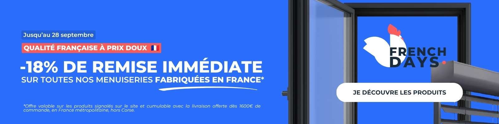 FRENCH DAYS : 18% sur une sélection de produits français jusqu'au 28/09 ! - Version Desktop