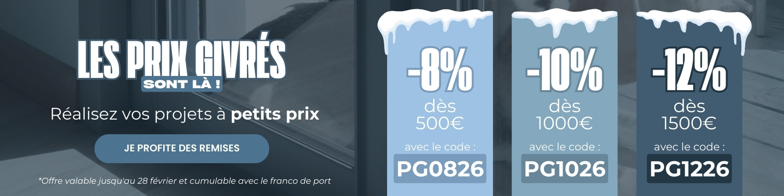 Prix Givrés : jusqu'à 12% sur votre commande jusqu'au 28/02 ! - Version Desktop