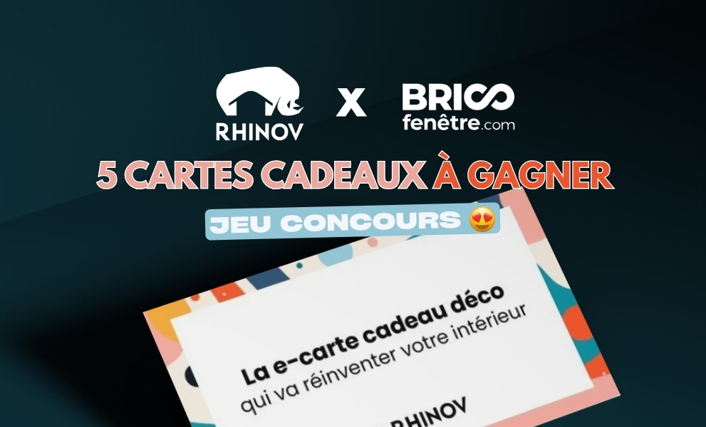 Jeu concours anniversaire : tentez de gagner une carte cadeau Rhinov d'une valeur de 150€ - Version mobile