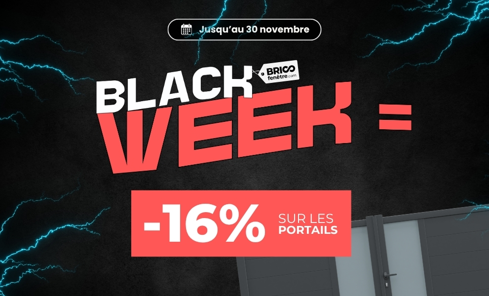 Black Week : 16% sur les portails et portillons jusqu'au 30/11/25 ! - Version mobile