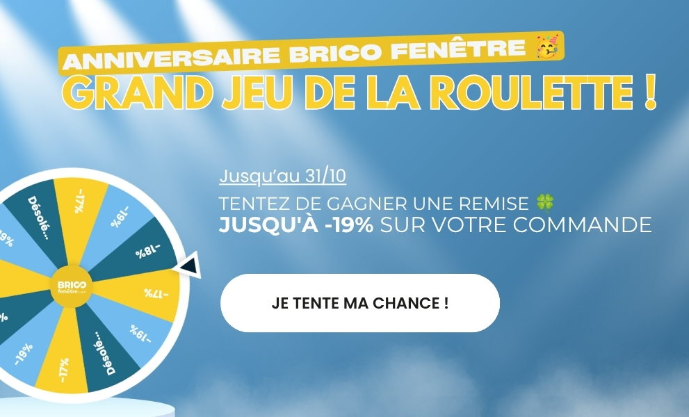 Roulette anniversaire : jusqu'à 19% sur votre commande dès 500€ d'achat jusqu'au 31/10/26 ! - Version mobile