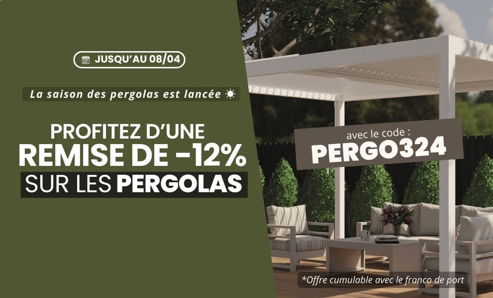 Offre Pergolas : remise de 12% - Version mobile